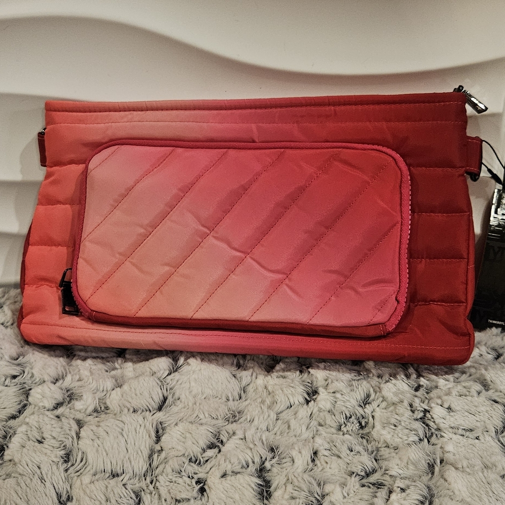 Think Royln Bank Street XL crossbody bag pink ombre